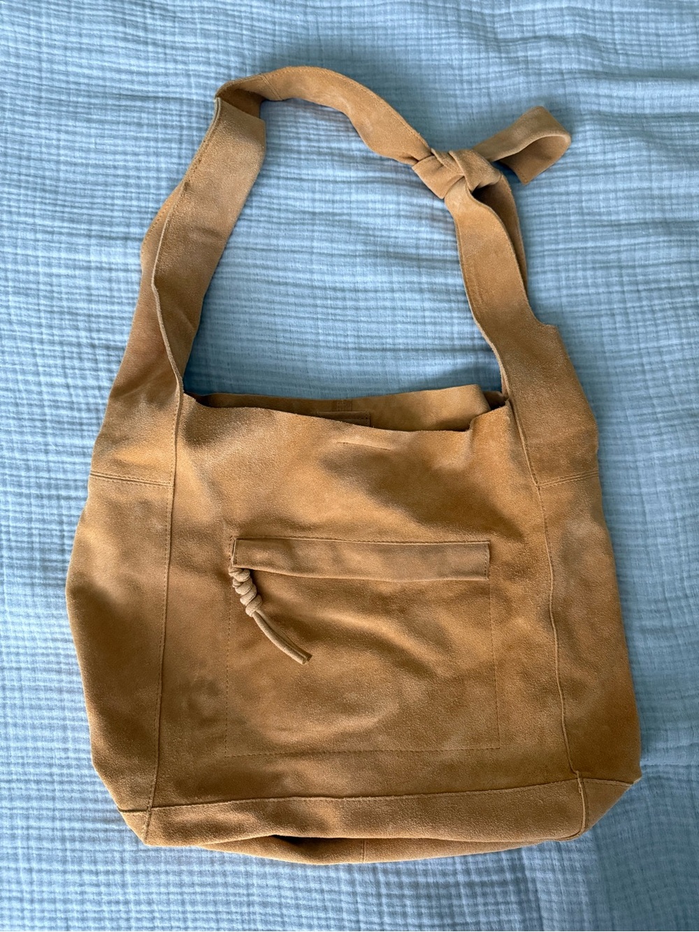 Free People Jessa Suede Carryall in Sand